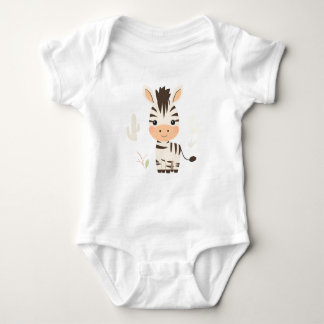 Niedlich Zebra Baby Jersey Bodysuit Baby Strampler