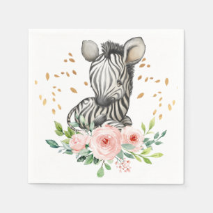Niedlich Zebra Geburtstagsparty Babydusche Napkins Serviette