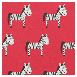 Niedlich Zebra Kid Baby Kinderzimmer Red Stoff