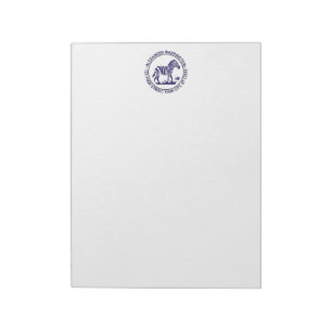 Niedlich Zebra Stehend Name Rücksendeadresse Notep Notizblock