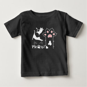 Niedlich Zeichnend Katzen, Fleisch und Paare Baby T-shirt