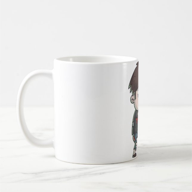 Niedlich Zombie Boy Kaffeetasse (Links)