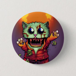 Niedlich Zombie Cat Button