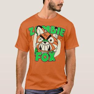 Niedlich Zombie Fox Funny Halloween Zombie Animals T-Shirt