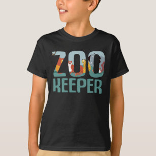 Niedlich Zookeeper Zoo und Safari Animal Lover T-Shirt