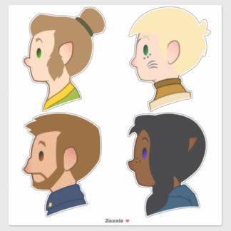 Niedlich zu einer Kiste Aufkleber