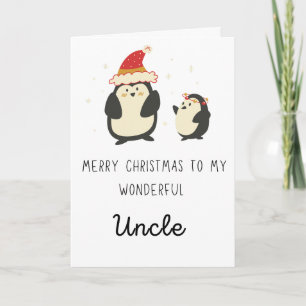 Niedlich zu meinem Onkel frohe Weihnachten