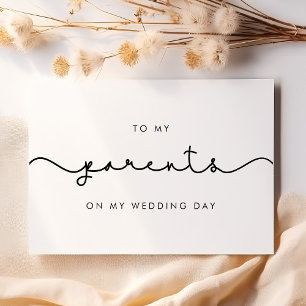 Niedlich zu meinen Eltern auf meiner Hochzeitstags Einladung
