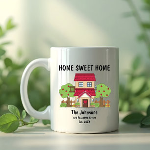 Niedlich Zuhause Sweet Zuhause Red House Housewarm Kaffeetasse