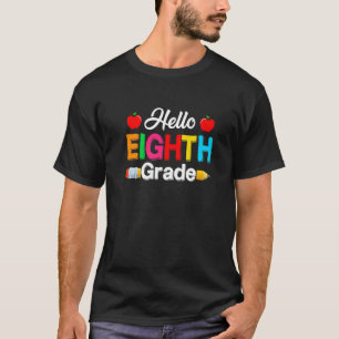 Niedlich zurück in die Schule Hallo Achte Grad ers T-Shirt