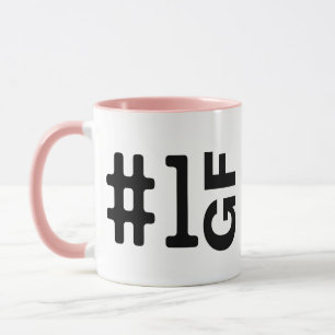 Niedliche #1 GF Anpassbare Nummer 1 Girlfriend Pin Tasse