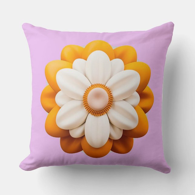Niedliche 3D-Blume Kissen (Vorderseite)