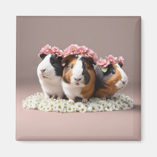Niedliche 3D Boho Guinea Schweine Kühlschrankmagne Magnet