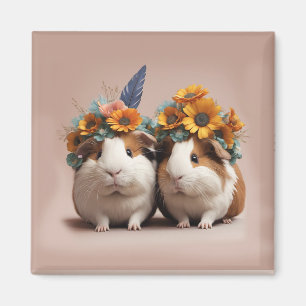 Niedliche 3D-Guinea Schweine, Kühlschrankmagnet Magnet