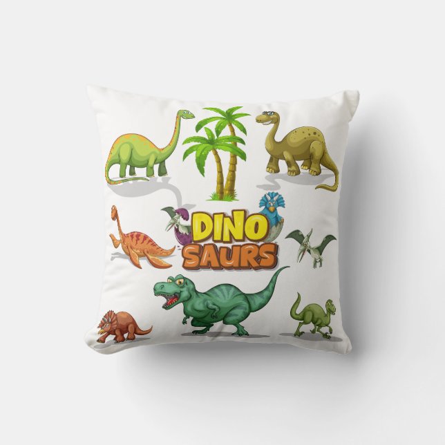 Niedliche 3D-Kissen-Gestaltung von Dinosauriern Kissen (Vorderseite)