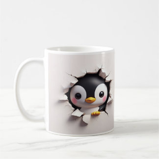 Niedliche 3D-Pinguin-Tasse Kaffeetasse