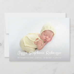 Niedliche 4 Multi-Foto-Kinderankündigung Einladung