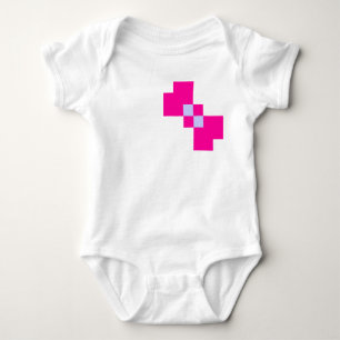 Niedliche 8-Bit-Pixelanzeige Baby Strampler