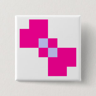 Niedliche 8-Bit-Pixelanzeige Button