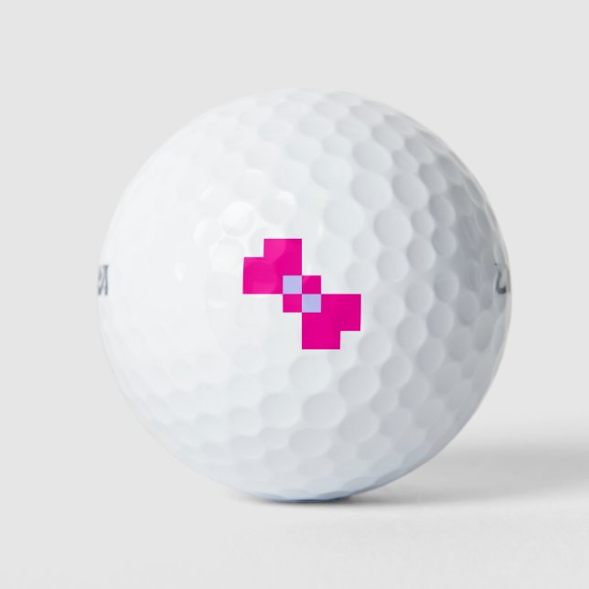 Niedliche 8-Bit-Pixelanzeige Golfball (Vorderseite)
