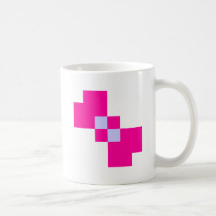 Niedliche 8-Bit-Pixelanzeige Kaffeetasse