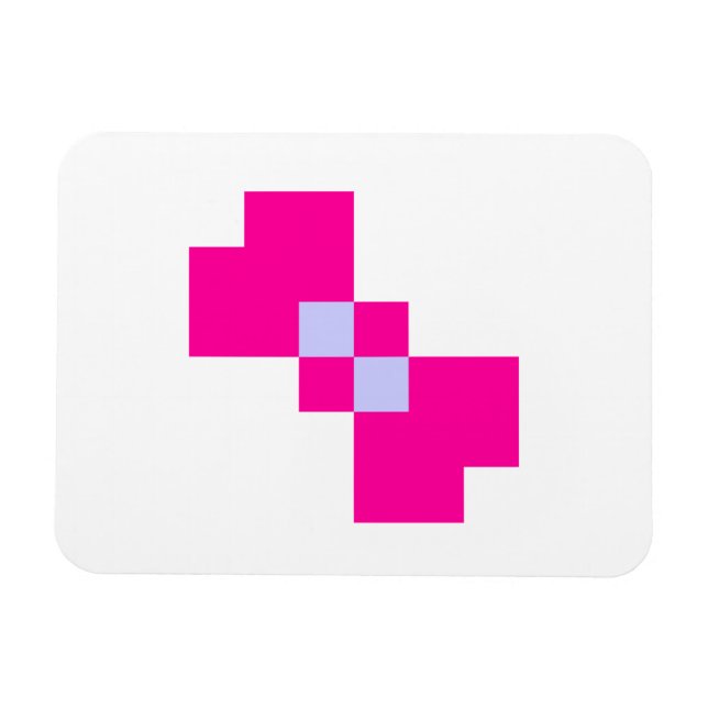 Niedliche 8-Bit-Pixelanzeige Magnet (Horizontal)