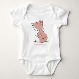 Niedliche Abbildung des Babyfuchs Cartoon Baby Strampler
