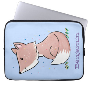 Niedliche Abbildung des Babyfuchs Cartoon Laptopschutzhülle