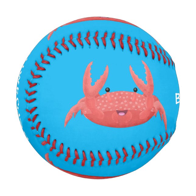 Niedliche Abbildung des Cartoon Baseball (Vorderseite Links)
