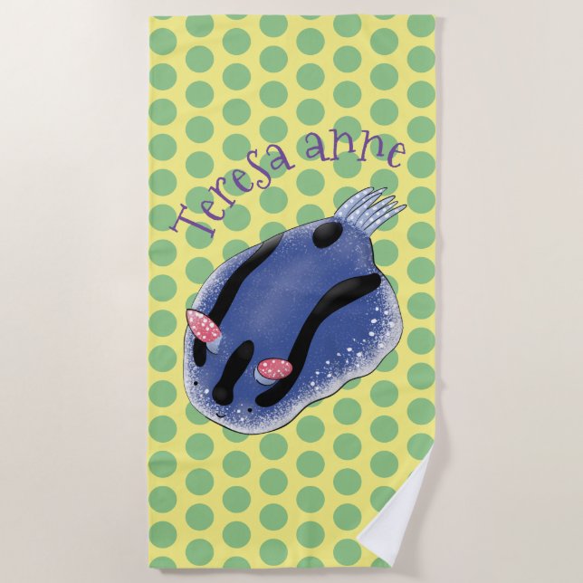 Niedliche Abbildung des Cartoon der Seeschlucht Strandtuch (Vorderseite)