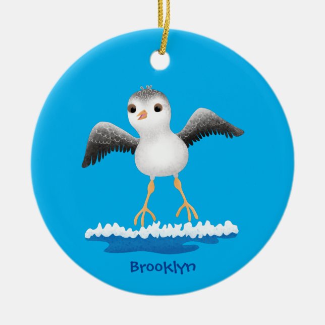 Niedliche Abbildung des Cartoon für Babysandpeter  Keramik Ornament (Vorne)