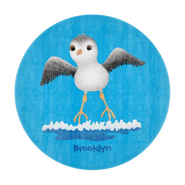 Niedliche Abbildung des Cartoon für Babysandpeter Schneidebrett (Vorderseite)