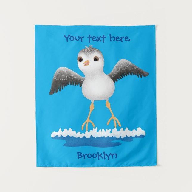 Niedliche Abbildung des Cartoon für Babysandpeter Wandteppich (Vorderseite)