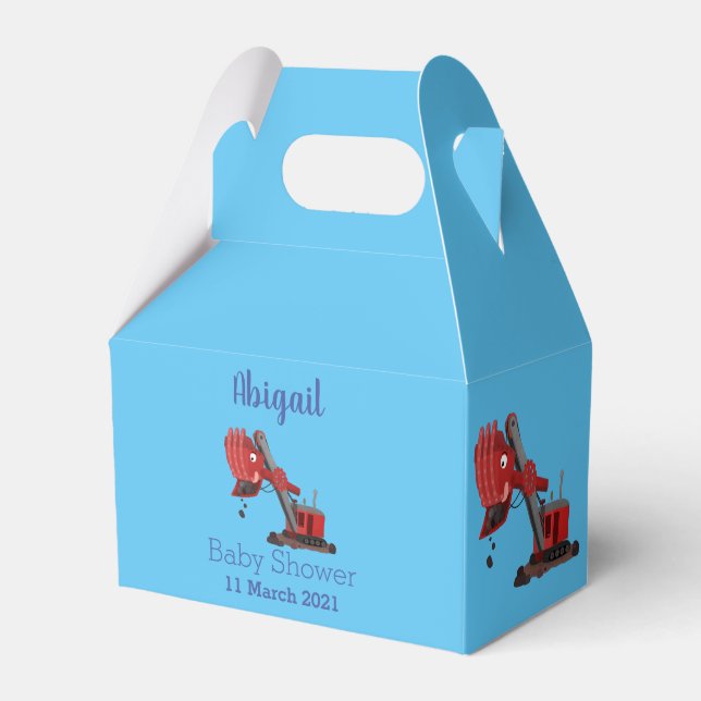 Niedliche Abbildung des Cartoon mit rotem Dampf Geschenkschachtel (Vorderseite)