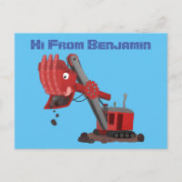 Niedliche Abbildung des Cartoon mit rotem Dampf
