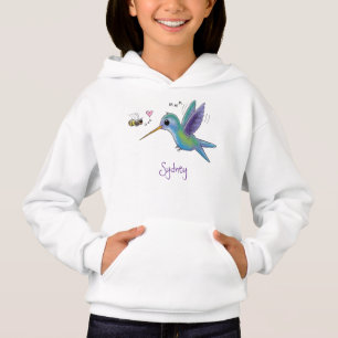 Niedliche Abbildung des Cartoon von Hummingbird Hoodie
