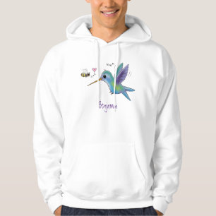 Niedliche Abbildung des Cartoon von Hummingbird Hoodie