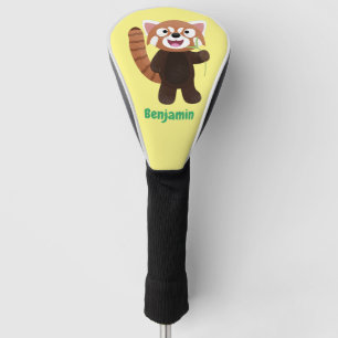 Niedliche Abbildung eines roten Panda-Cartoon Golf Headcover