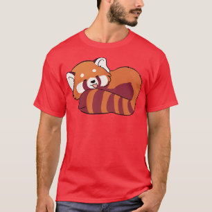 Niedliche Abbildung in Roter Panda T-Shirt