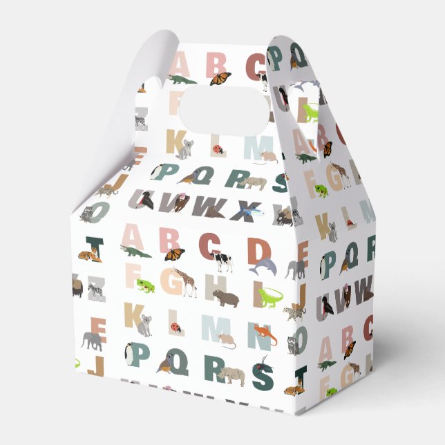 Niedliche ABC-Tiere Geschenkschachtel (Vorderseite)