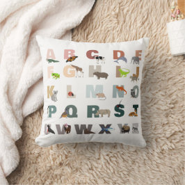 Niedliche ABC-Tiere Kissen