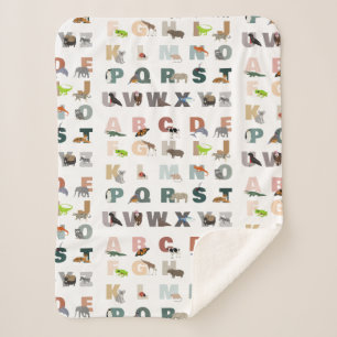 Niedliche ABC-Tiere Sherpadecke