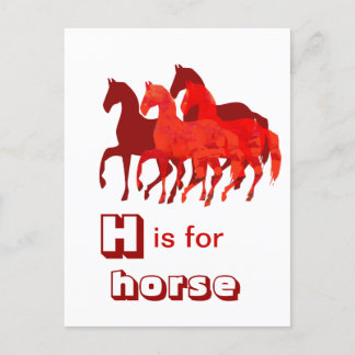 Niedliche ABCs Postkarte