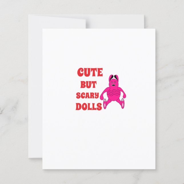 Niedliche, aber beängstigende Puppen (Vorderseite)