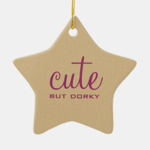 Niedliche aber Dorky-Star-Ornament Keramikornament