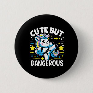 Niedliche, aber gefährliche Coole Karate Unicorn G Button