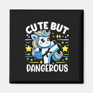 Niedliche, aber gefährliche Coole Karate Unicorn G Magnet