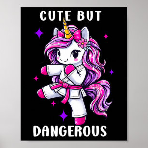 Niedliche, aber gefährliche magische Einhornkoloni Poster