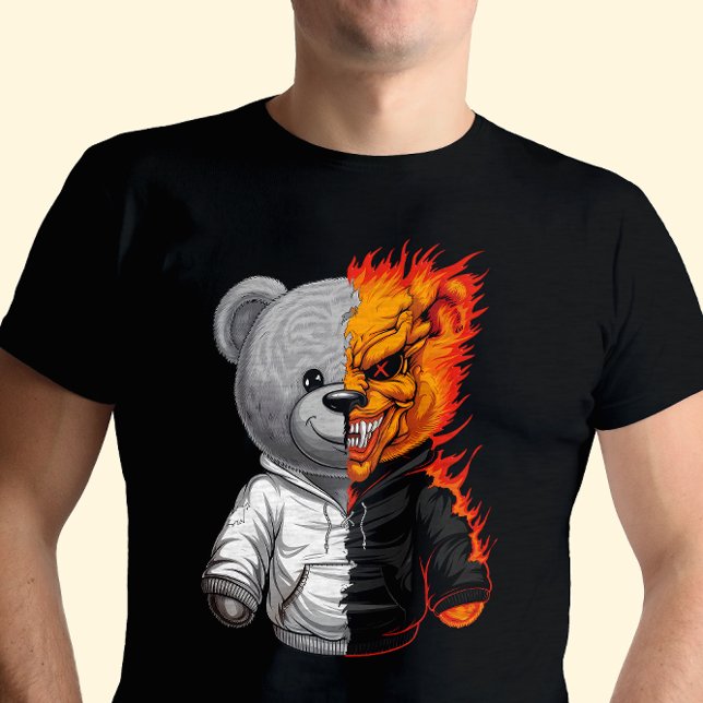 Niedliche, aber gruselig Spuk Teddy Bar Halloween T-Shirt (Von Creator hochgeladen)