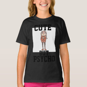 NIEDLICHE, ABER PSYCHO Girls lustige T - Shirt